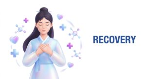시술 후 회복과 케어를 상징하는 평온한 이미지